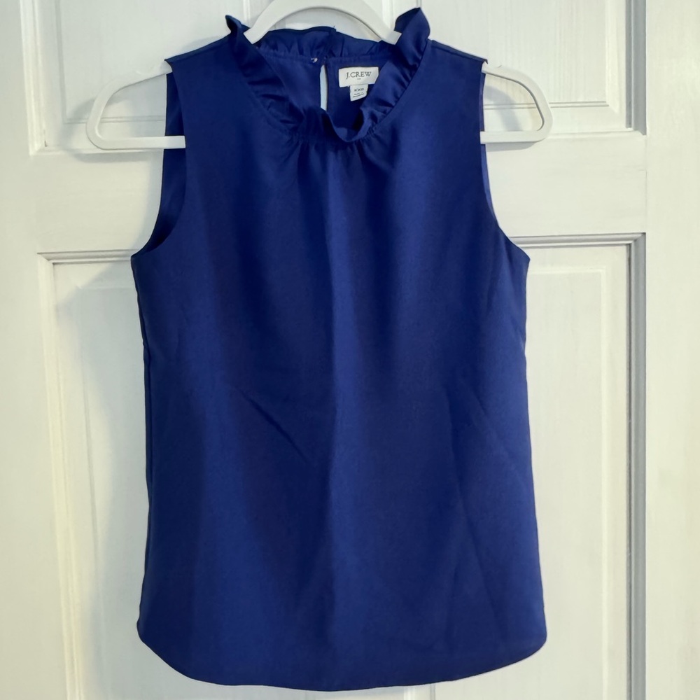 J Crew Ruffled Top Size XXS